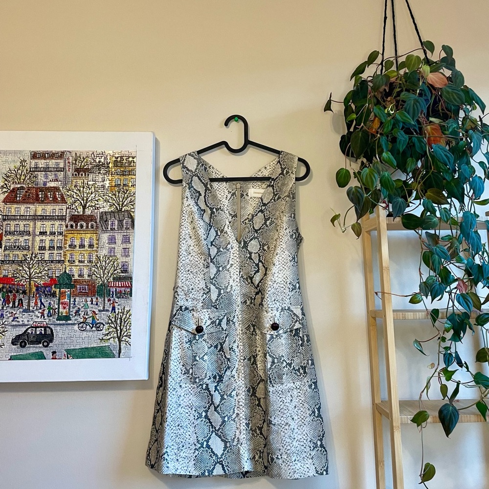 Zimmermann Corsage Safari Dress Python Print NO BELT
